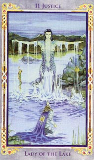 Justice  in the deck Legend: The Arthurian Tarot