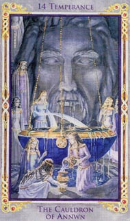 Temperance in the deck Legend: The Arthurian Tarot