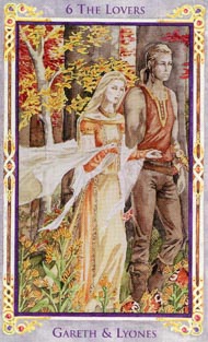 The Lovers in the deck Legend: The Arthurian Tarot