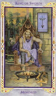 King of Swords in the deck Legend: The Arthurian Tarot