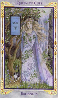 Queen of Cups in the deck Legend: The Arthurian Tarot