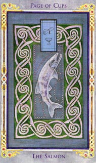 Page of Cups in the deck Legend: The Arthurian Tarot