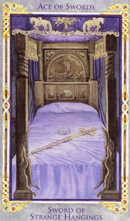 Ace of Swords in the deck Legend: The Arthurian Tarot