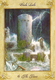 The Tower in the deck Llewellyn Tarot