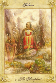 The Hierophant in the deck Llewellyn Tarot