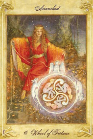 Wheel of Fortune in the deck Llewellyn Tarot