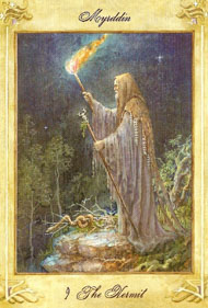 The Hermit in the deck Llewellyn Tarot