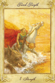 Strength in the deck Llewellyn Tarot