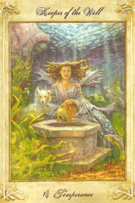 Temperance in the deck Llewellyn Tarot