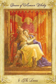 The Lovers in the deck Llewellyn Tarot