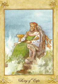 King of Cups in the deck Llewellyn Tarot