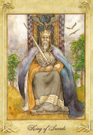 King of Swords in the deck Llewellyn Tarot