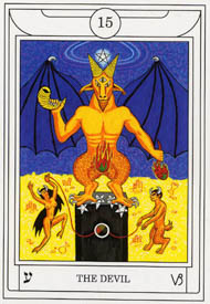 The Devil in the deck Golden Dawn Magical Tarot