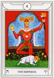 The Emperor in the deck Golden Dawn Magical Tarot