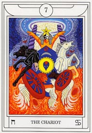 The Chariot in the deck Golden Dawn Magical Tarot