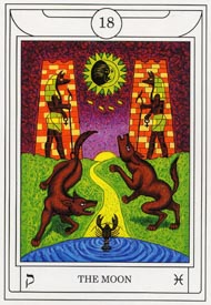 The Moon in the deck Golden Dawn Magical Tarot