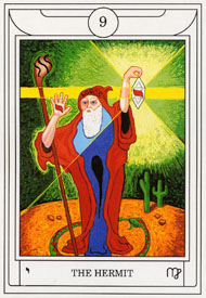 The Hermit in the deck Golden Dawn Magical Tarot