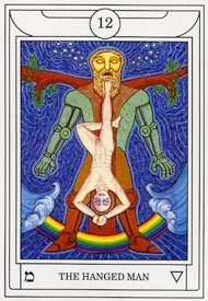 The Hanged Man in the deck Golden Dawn Magical Tarot