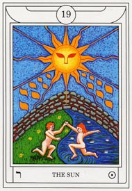 The Sun in the deck Golden Dawn Magical Tarot