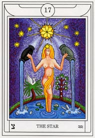 The Star in the deck Golden Dawn Magical Tarot