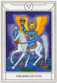 King of Cups in the deck Golden Dawn Magical Tarot