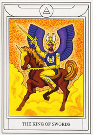 King of Swords in the deck Golden Dawn Magical Tarot