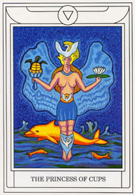 Page of Cups in the deck Golden Dawn Magical Tarot