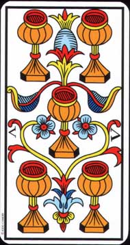 Five of Cups in the deck Tarot de Marseille Jodorowsky-Camoin