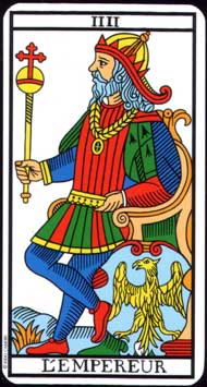 The Emperor in the deck Tarot de Marseille Jodorowsky-Camoin