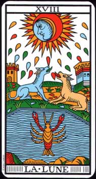 The Moon in the deck Tarot de Marseille Jodorowsky-Camoin