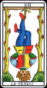 The Hanged Man in the deck Tarot de Marseille Jodorowsky-Camoin