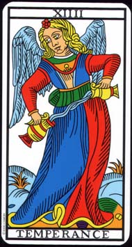 Temperance in the deck Tarot de Marseille Jodorowsky-Camoin