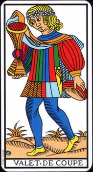 Page of Cups in the deck Tarot de Marseille Jodorowsky-Camoin