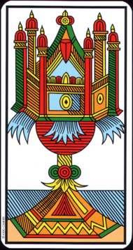 Ace of Cups in the deck Tarot de Marseille Jodorowsky-Camoin