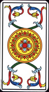 Ace of Pentacles in the deck Tarot de Marseille Jodorowsky-Camoin