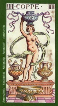 Four of Cups in the deck Tarot of the Master