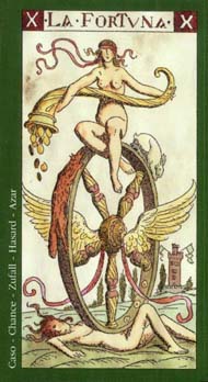 Wheel of Fortune in the deck Tarot of the Master