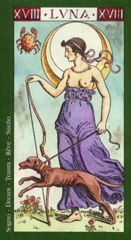 The Moon in the deck Tarot of the Master