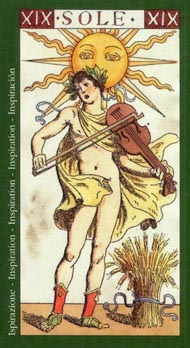 The Sun in the deck Tarot of the Master