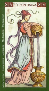 Temperance in the deck Tarot of the Master