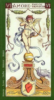 The Lovers in the deck Tarot of the Master