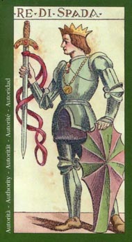 King of Swords in the deck Tarot of the Master