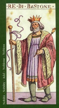 King of Wands in the deck Tarot of the Master