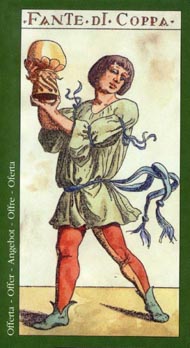 Page of Cups in the deck Tarot of the Master