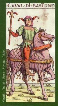 Knight of Wands in the deck Tarot of the Master