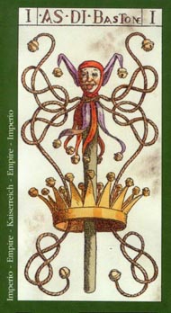 Ace of Wands in the deck Tarot of the Master