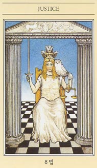 Strength in the deck The Mythic Tarot