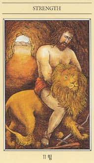 Justice  in the deck The Mythic Tarot