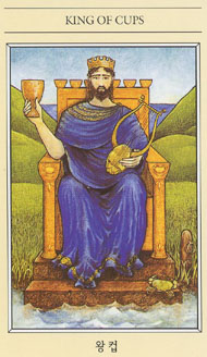 King of Cups in the deck The Mythic Tarot