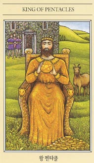 King of Pentacles in the deck The Mythic Tarot